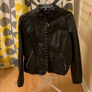 Faux leather jacket